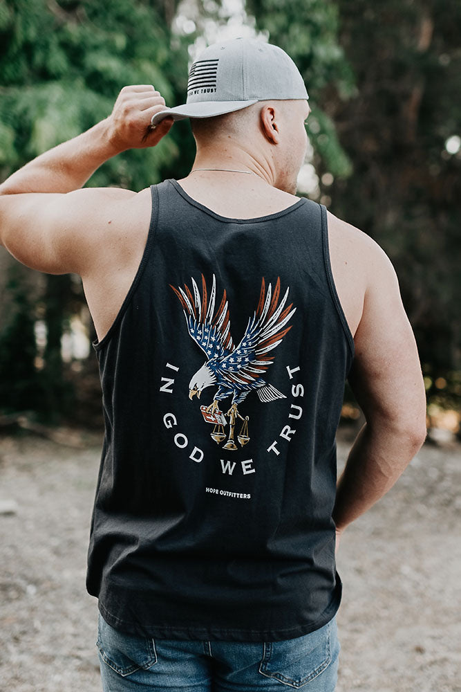 In God We Trust Eagle Tank