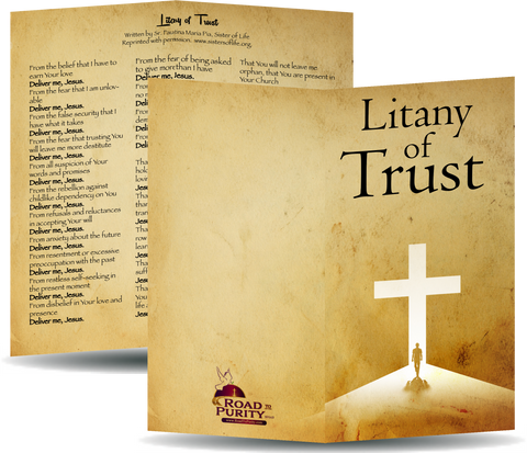 Litany of Trust - Prayer Card / 3" x 6" folded (c)