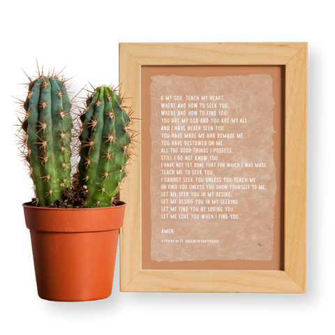 Lord Teach My Heart Prayer Print