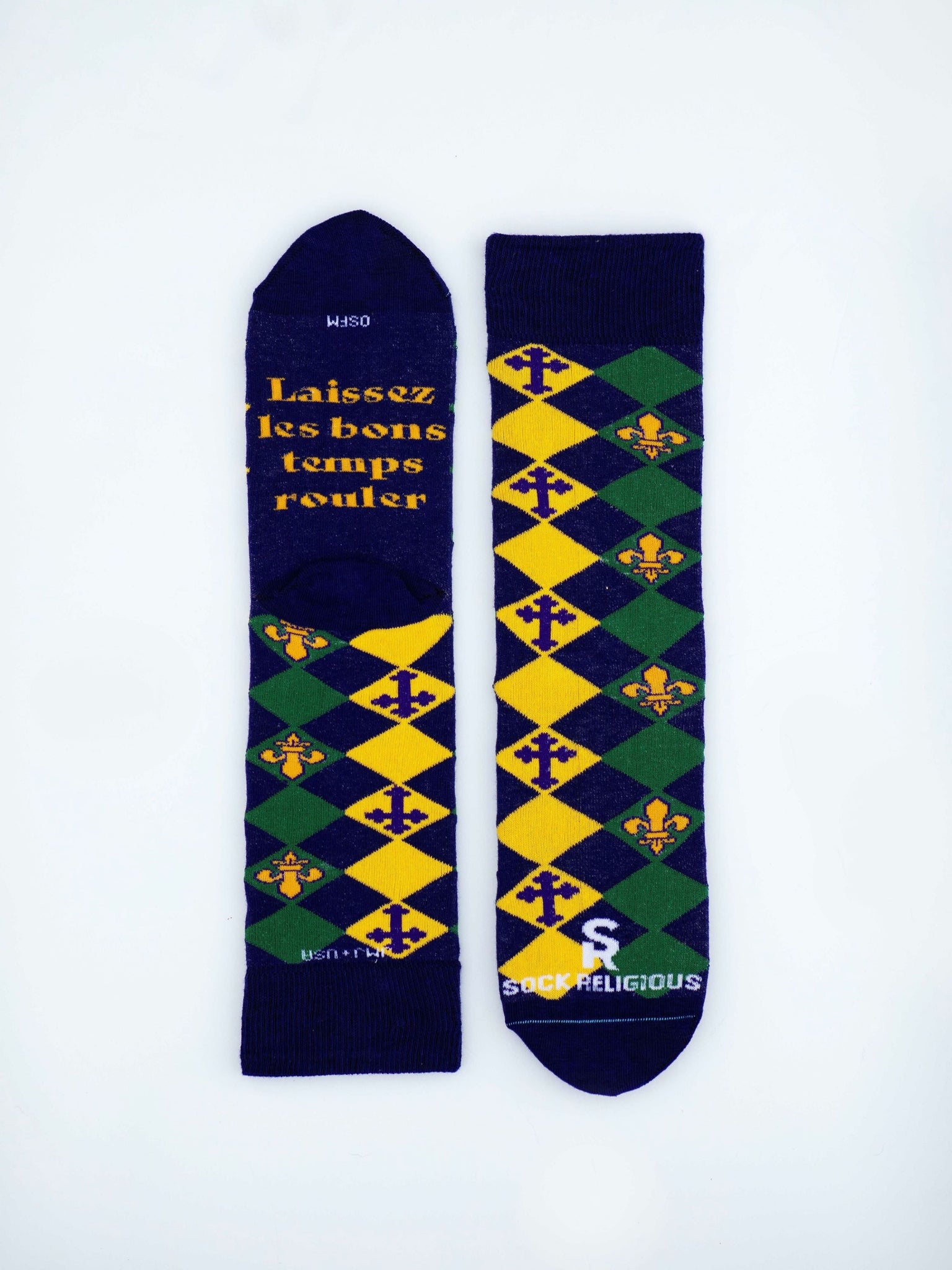 Mardi Gras Adult Socks