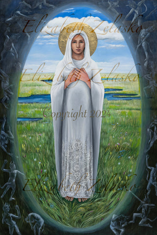 Mary Shield of Peace Print