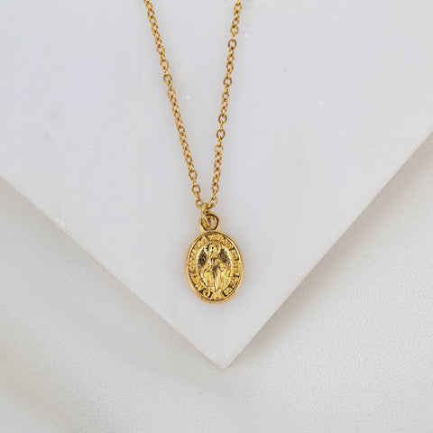 Miraculous Medal Petite Necklace