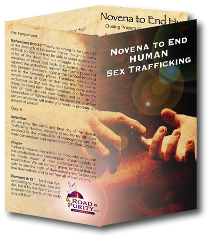 Novena to End Human Sex Trafficking - Prayer Card / 3" x 6" folded (c)