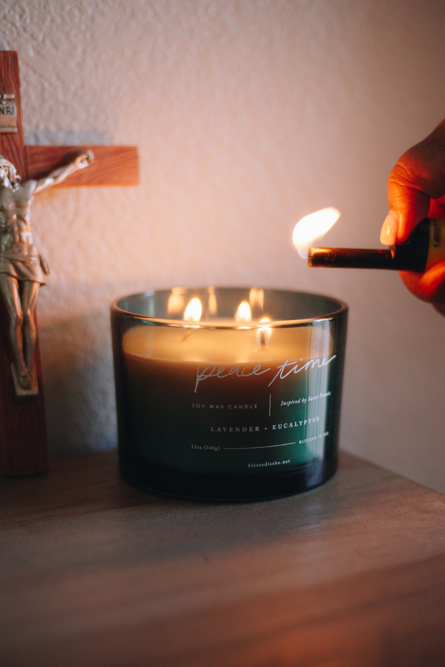 Peace Time 3-Wick // Saintly Scents Candle