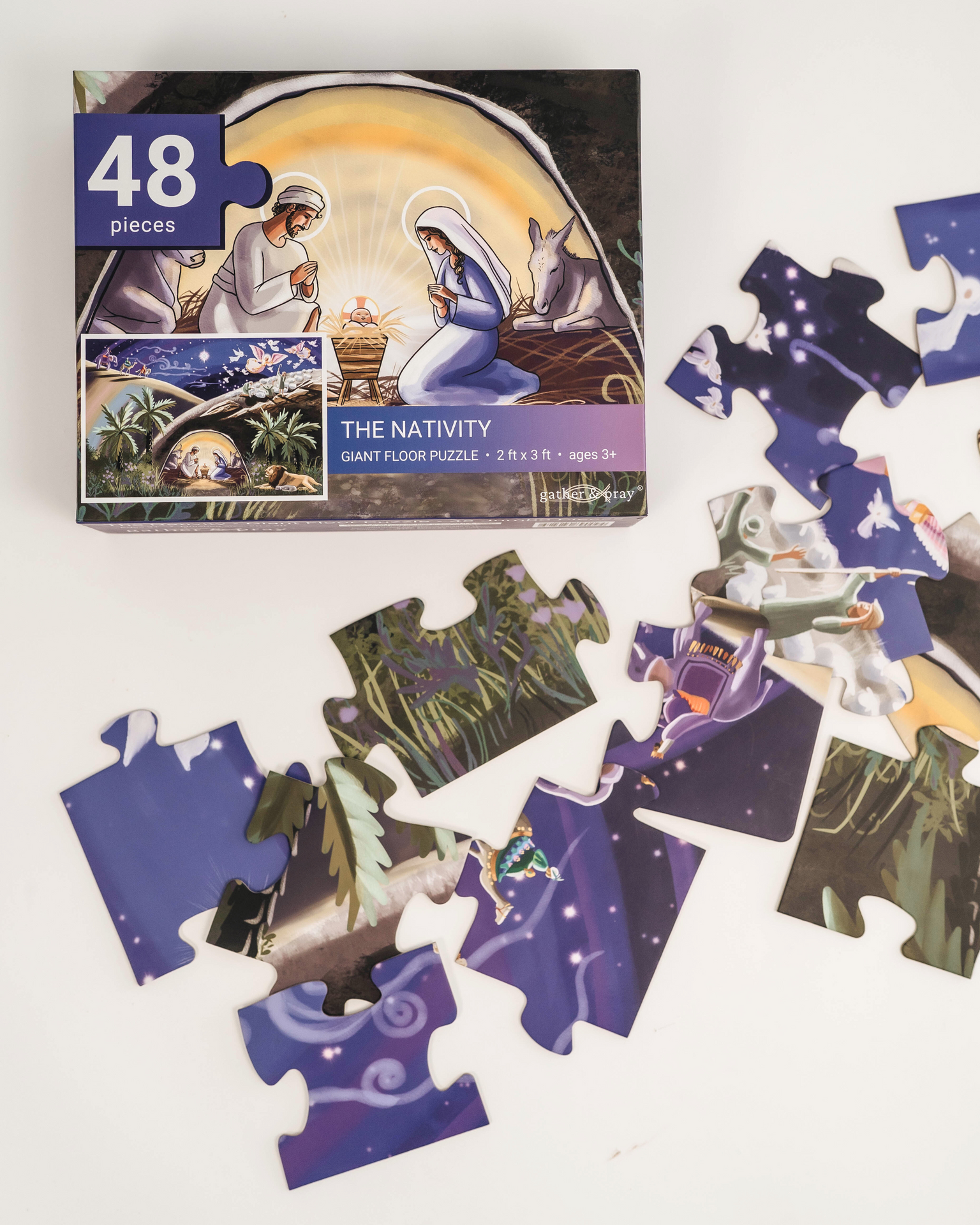 The Nativity Floor Puzzle - 48 Pieces