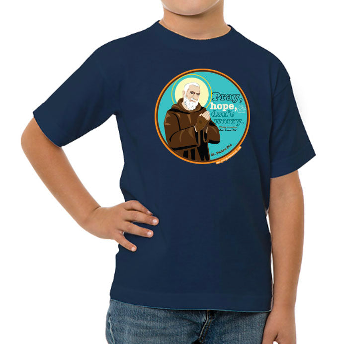 St. Padre Pio "Pray, Hope, &  Don’t Worry" T-Shirt