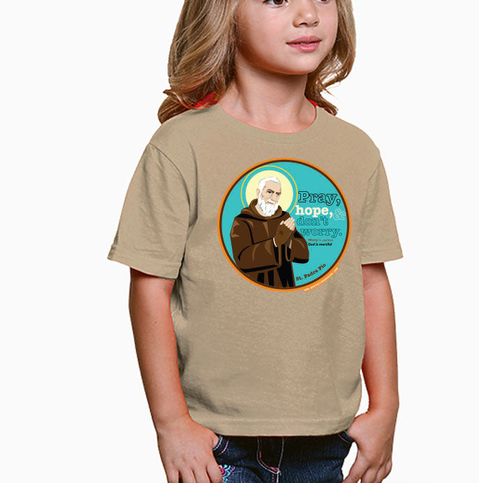 St. Padre Pio "Pray, Hope, &  Don’t Worry" T-Shirt