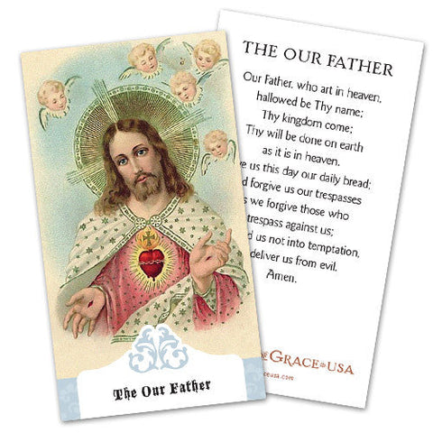 The Our Father Holy Card