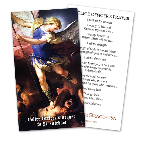 Police Officer's Prayer Holy Cards