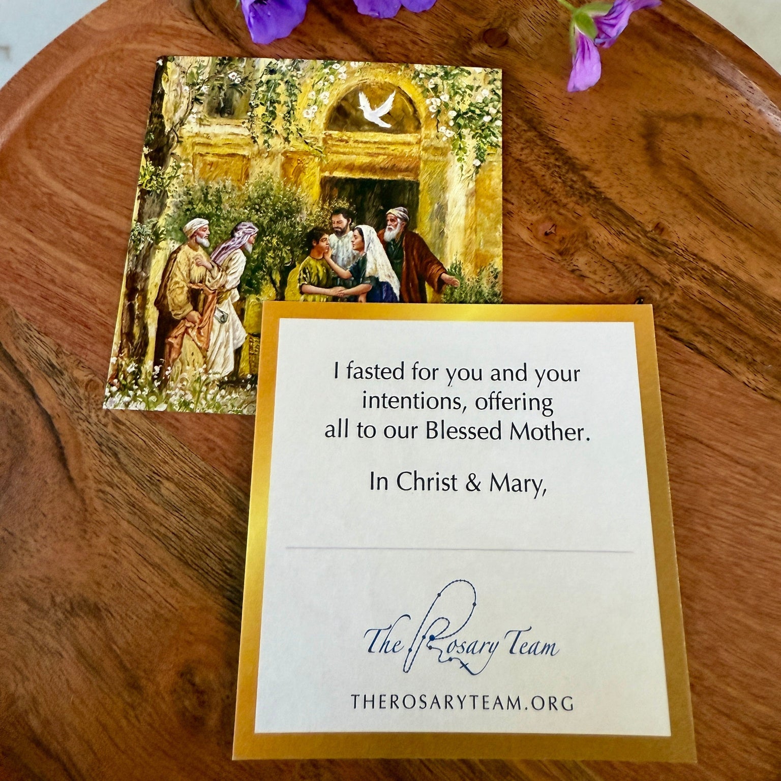 'I Fasted for You' Card (Finding in the Temple)
