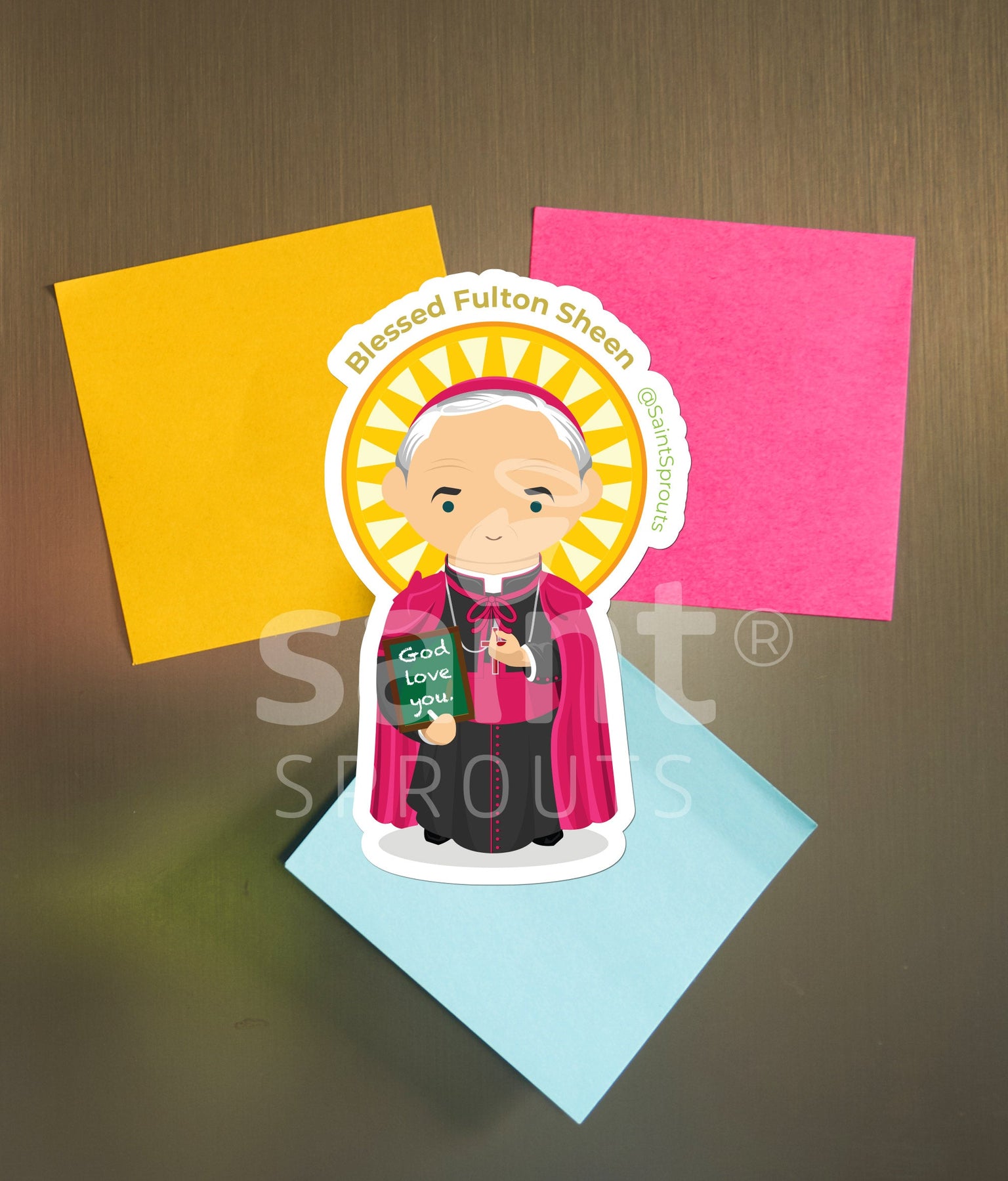 Blessed Fulton J. Sheen Catholic Magnet – Patron of Media, Evangelists, and Converts