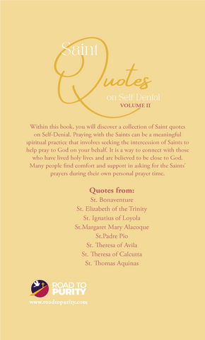 Saint Quotes on Self-Denial Volume 2 (C)
