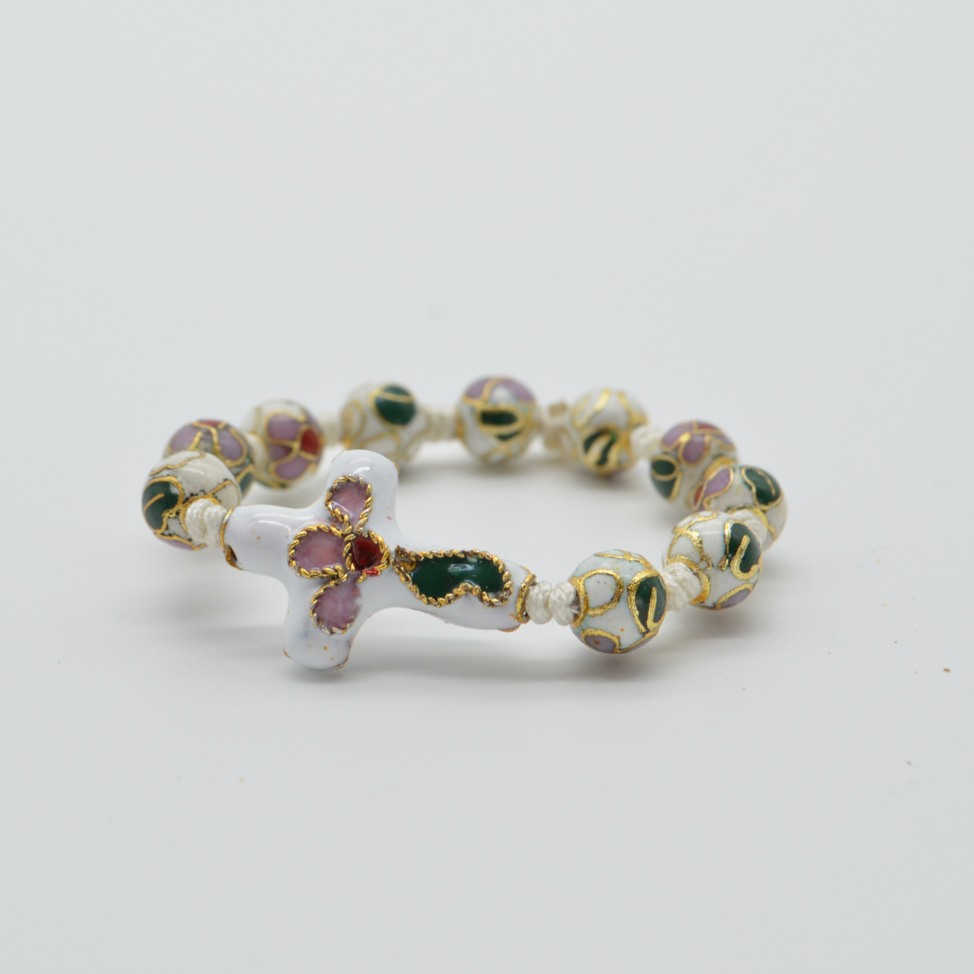 Pro-Life Cloisonné Rosary Ring