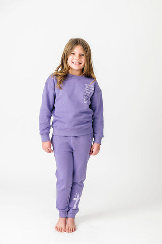 Eternal Life Purple Fleece Jogger