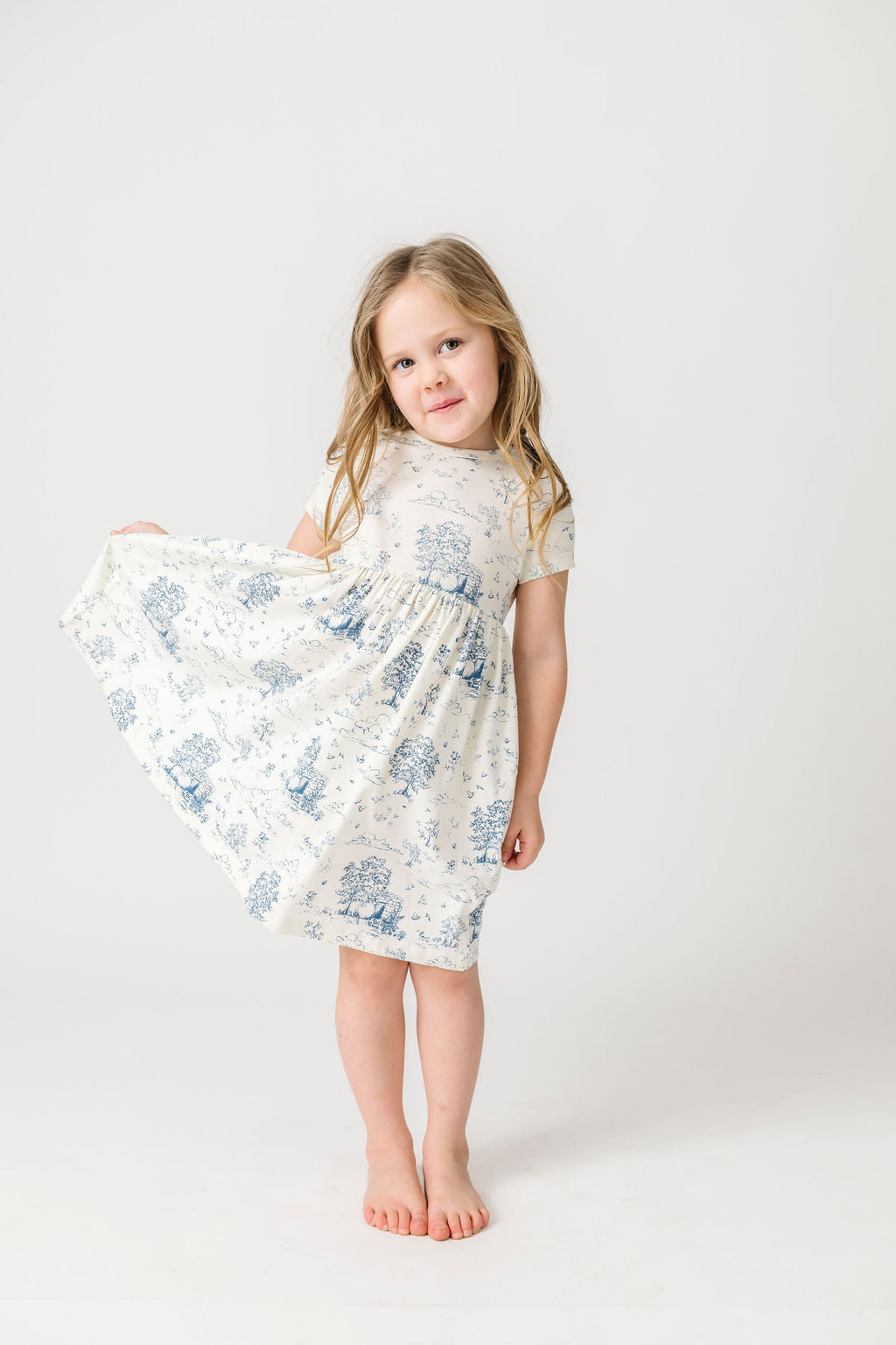 The Empty Tomb Short Sleeve Twirl Dress Cotton