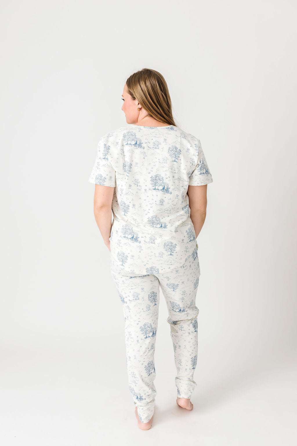 The Empty Tomb Womens PJ Short Sleeve Jogger Set Cotton