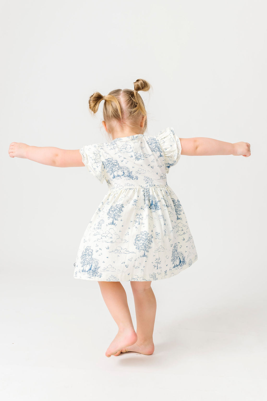 The Empty Tomb Short Sleeve Twirl Dress Bodysuit Cotton