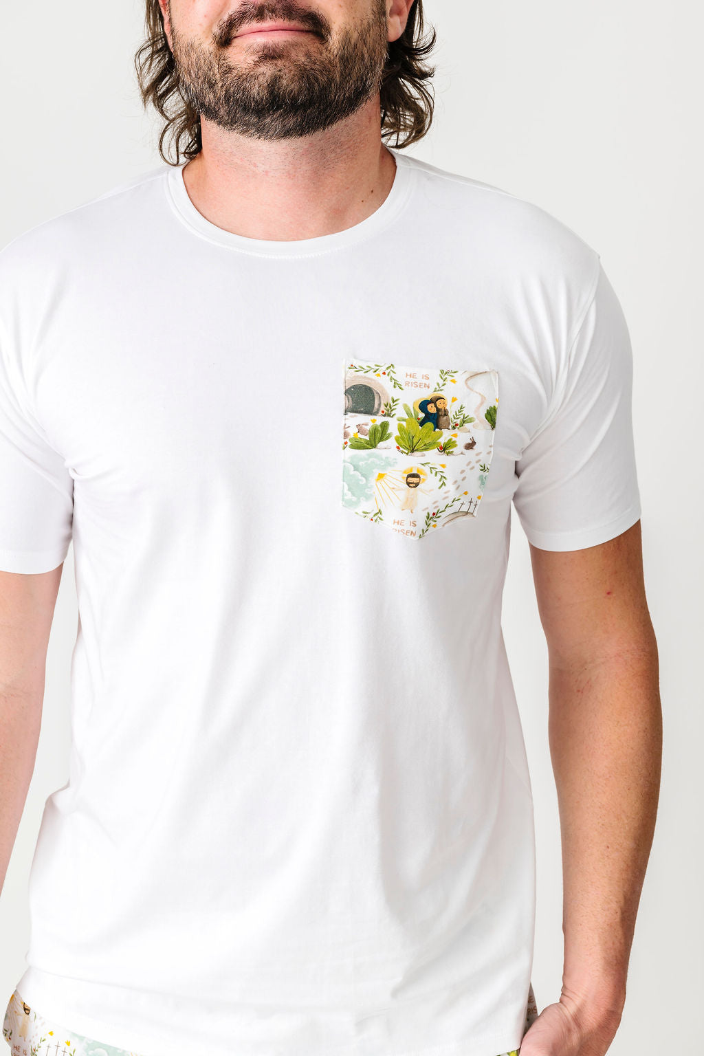 He Is Risen Men's PJ Set Cotton