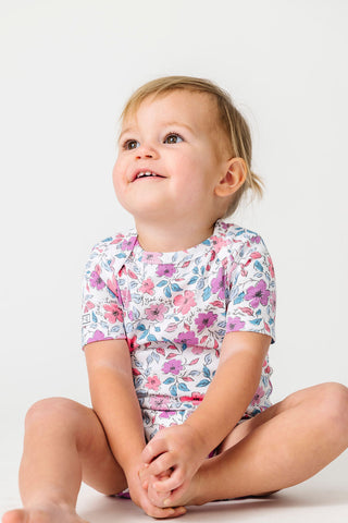 God is Love Short Sleeve Bodysuit Cotton