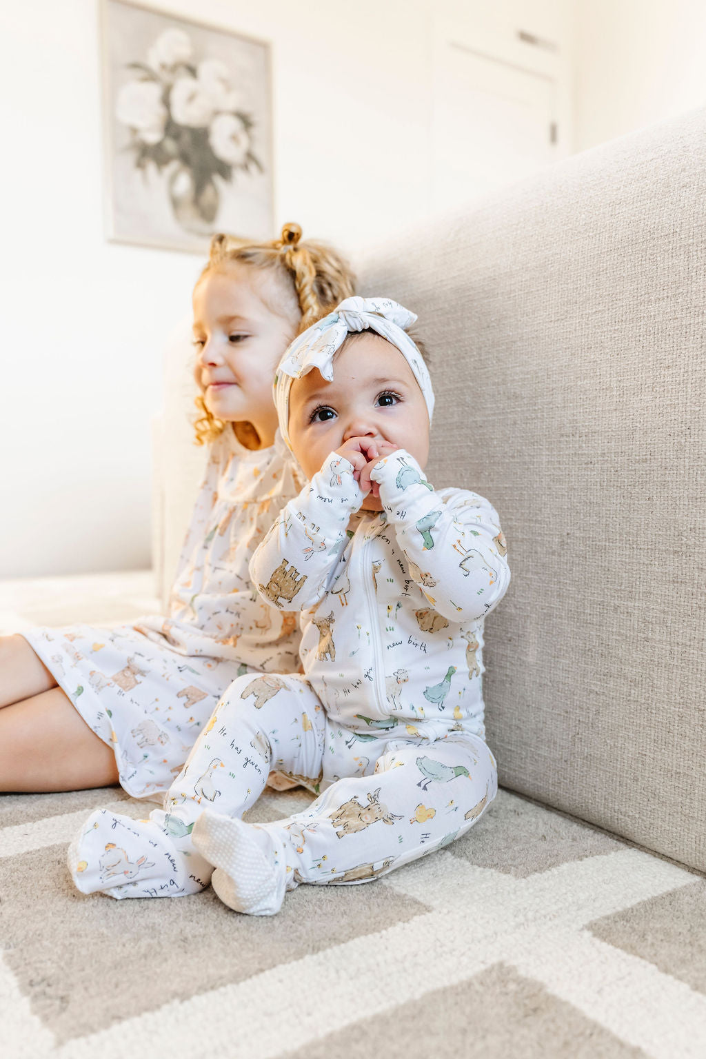 New Birth PJ Footed Onesie Bamboo