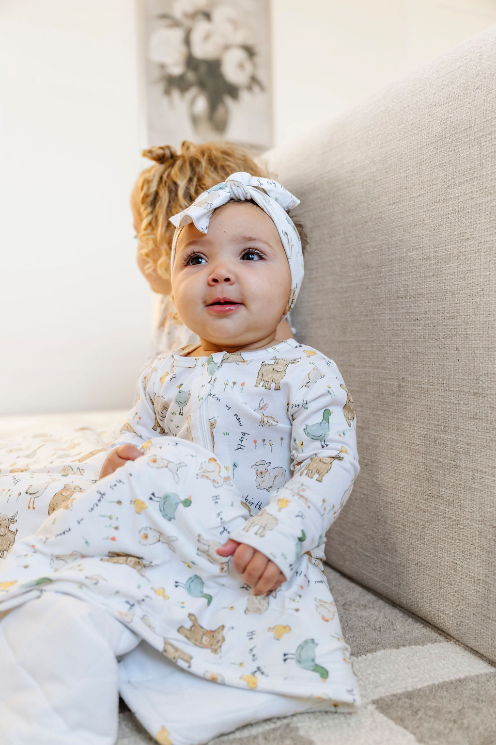 New Birth PJ Footed Onesie Bamboo