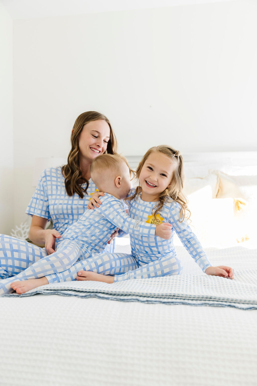 The Risen Son Womens PJ Short Sleeve Jogger Set Bamboo