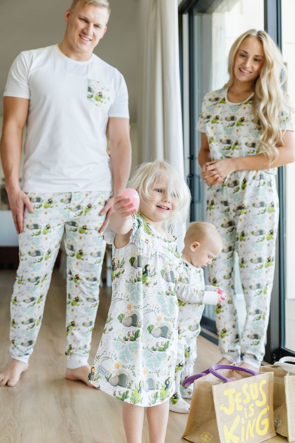 He Is Risen PJ Girls Nightgown Polyester