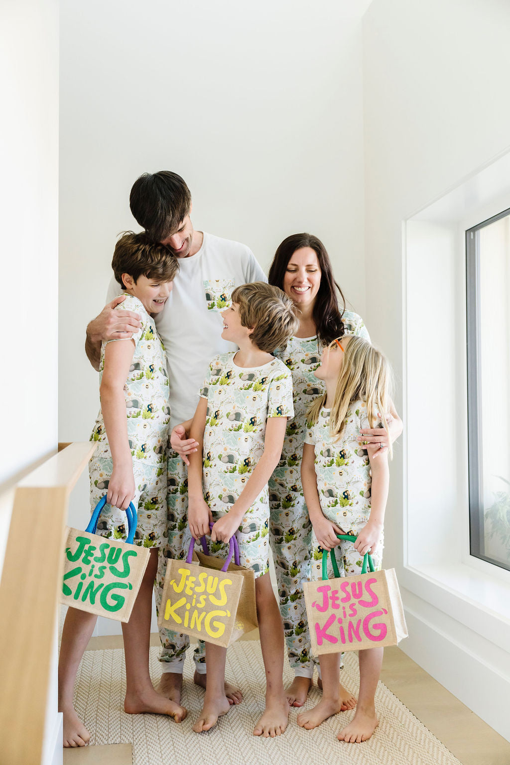 He Is Risen PJ Shorts Set Cotton