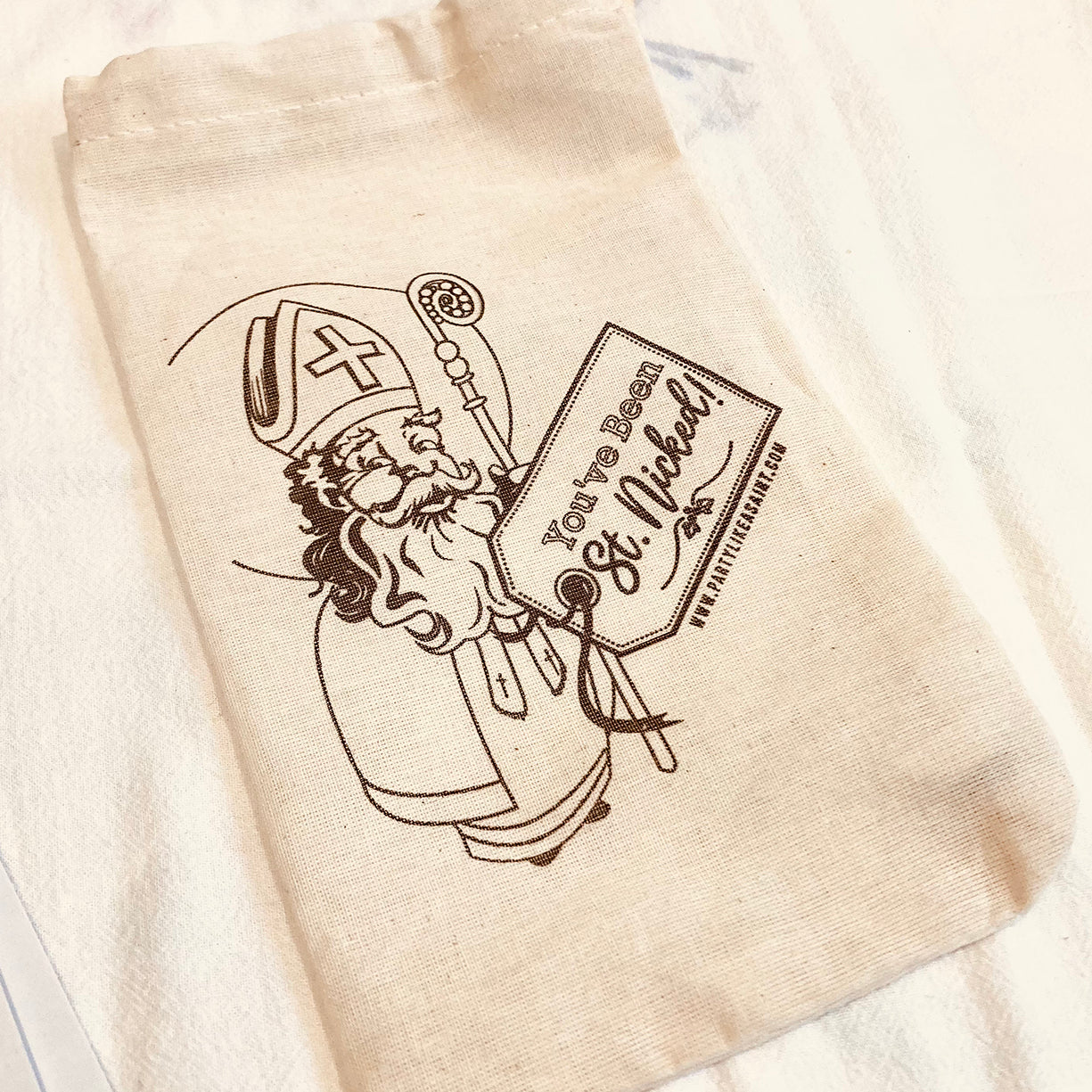 You’ve Been St. Nicked! Advent & Christmas Gift Bags – Made in the USA (Co)