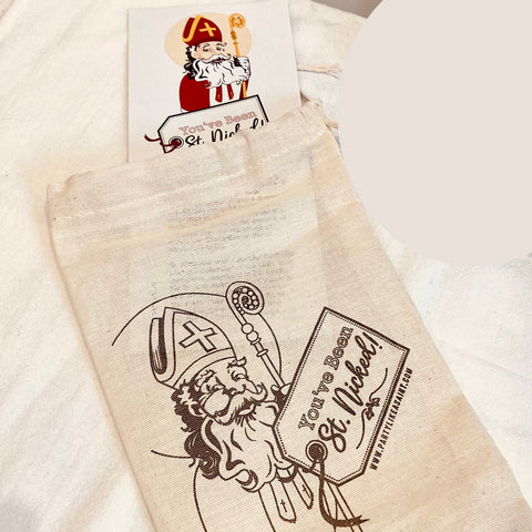 You’ve Been St. Nicked! Advent & Christmas Gift Bags – Made in the USA (Co)