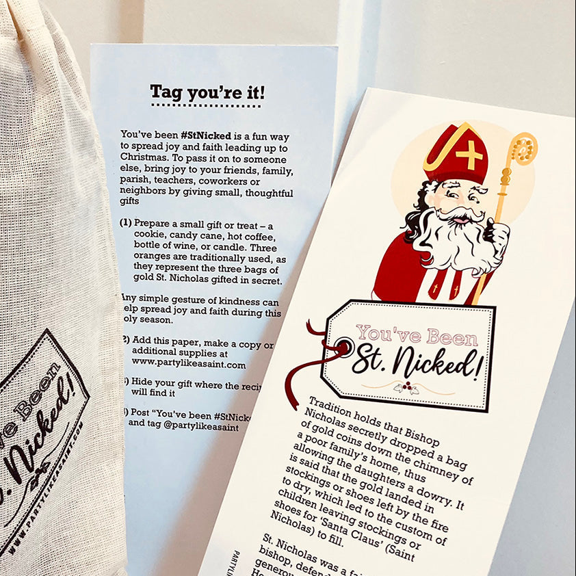 You’ve Been St. Nicked! Saint Nicholas Story Postcard (Co)