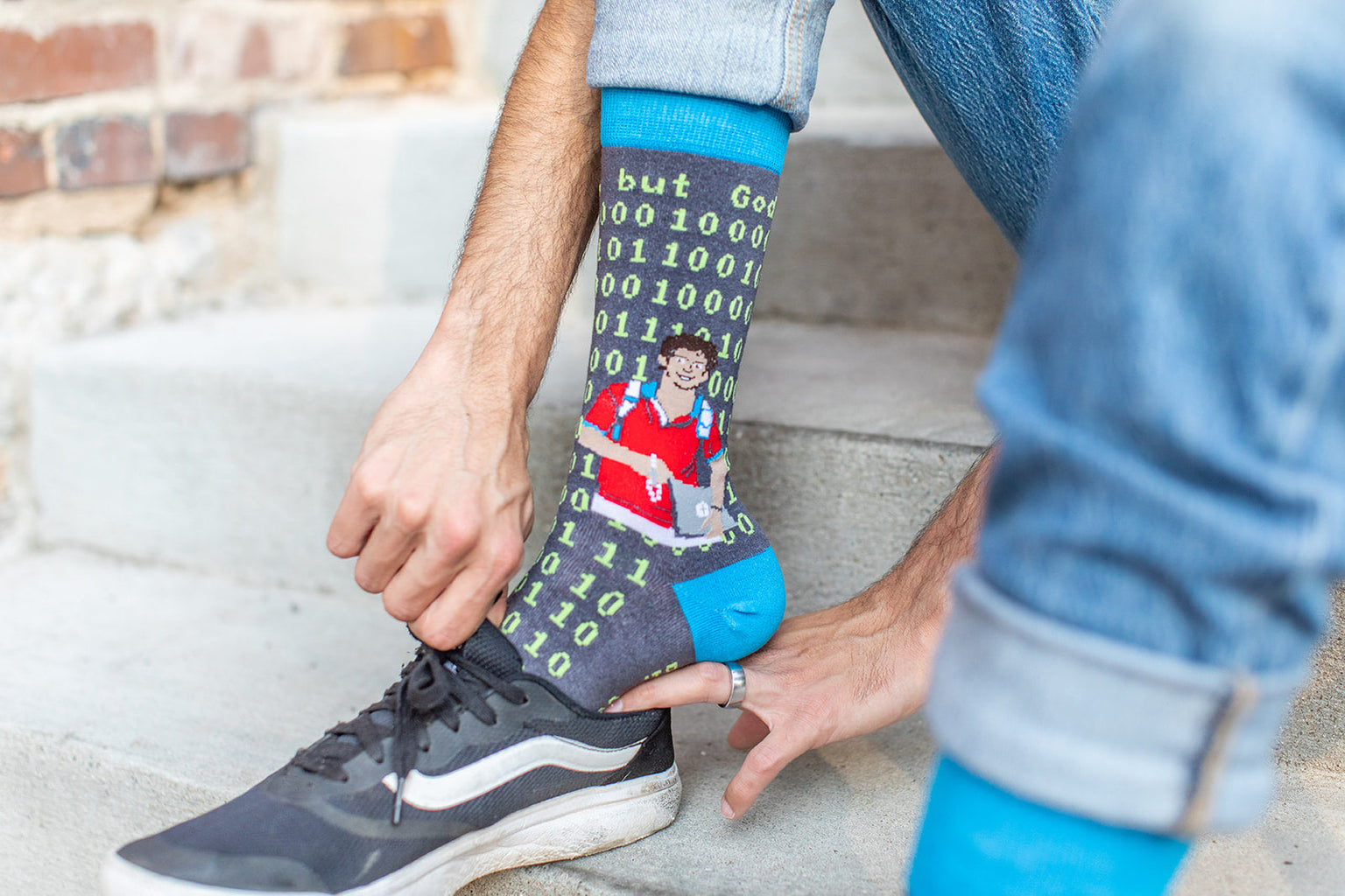 Java Coding Socks Bl. Carlo Acutis Coding Adult Socks