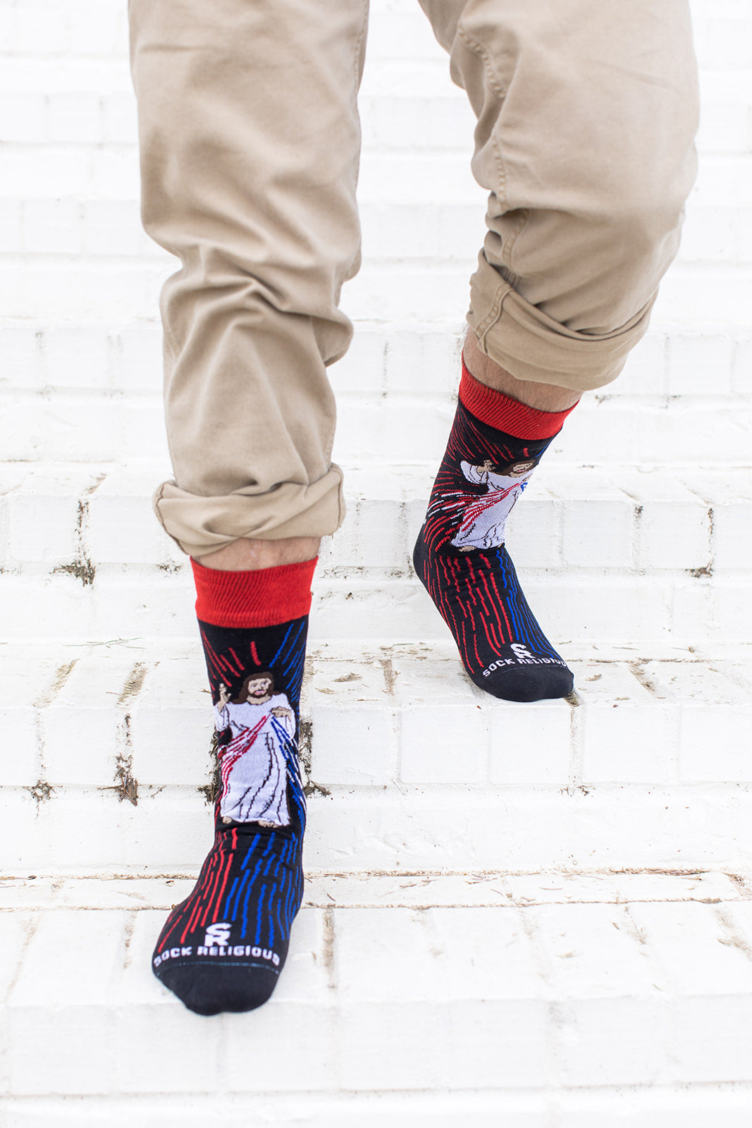 Divine Mercy Adult Socks