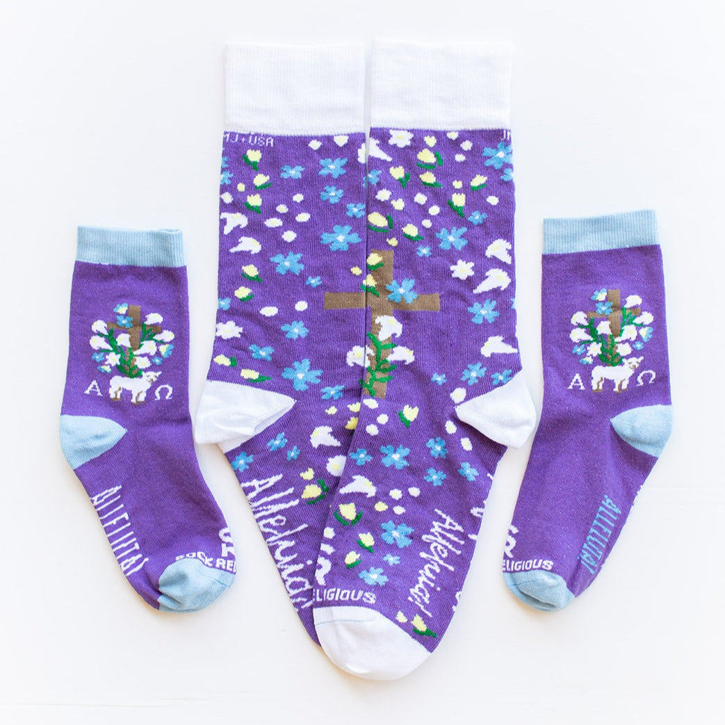 Easter Bloom Adult Socks