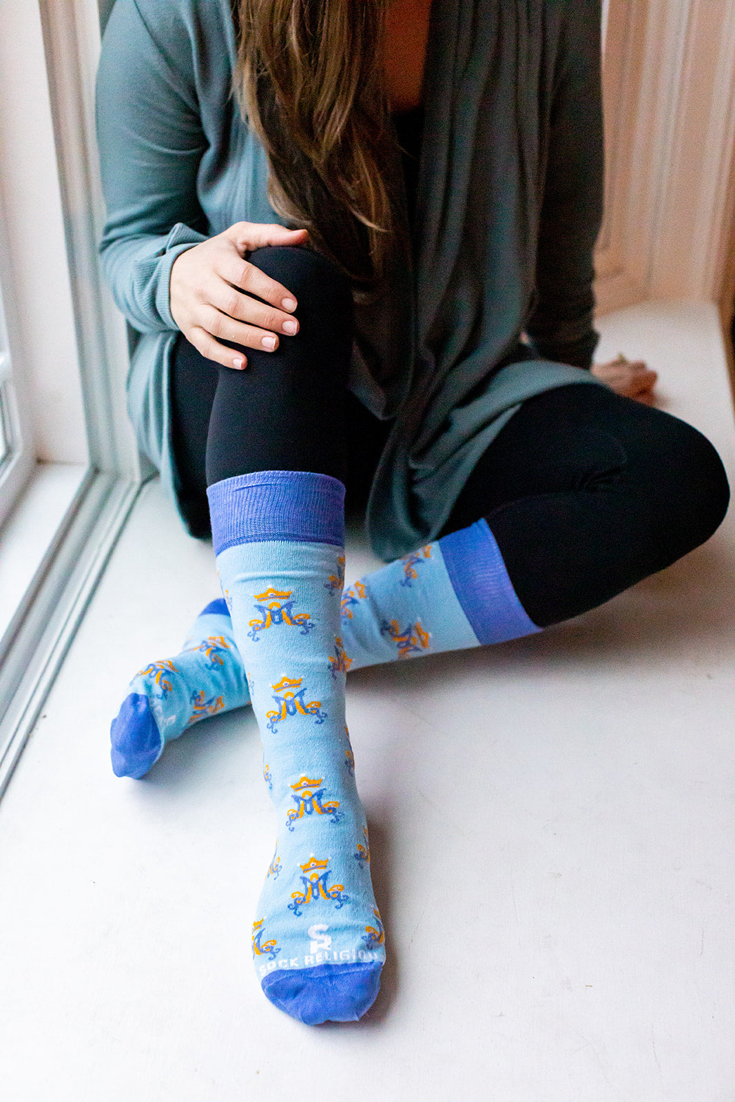 Marian Monogram Adult Socks