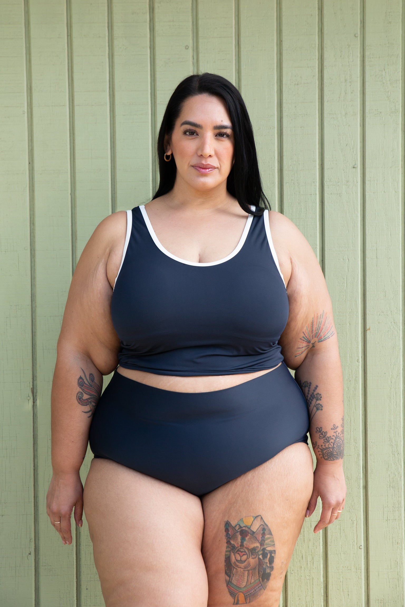 High Waisted Swim Briefs