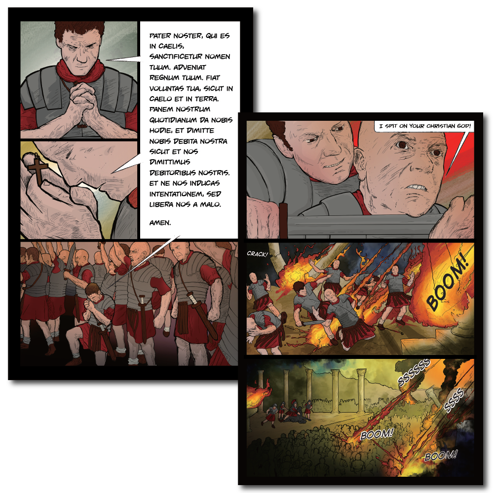 Saint Michael Defend Us In Battle Comic Book