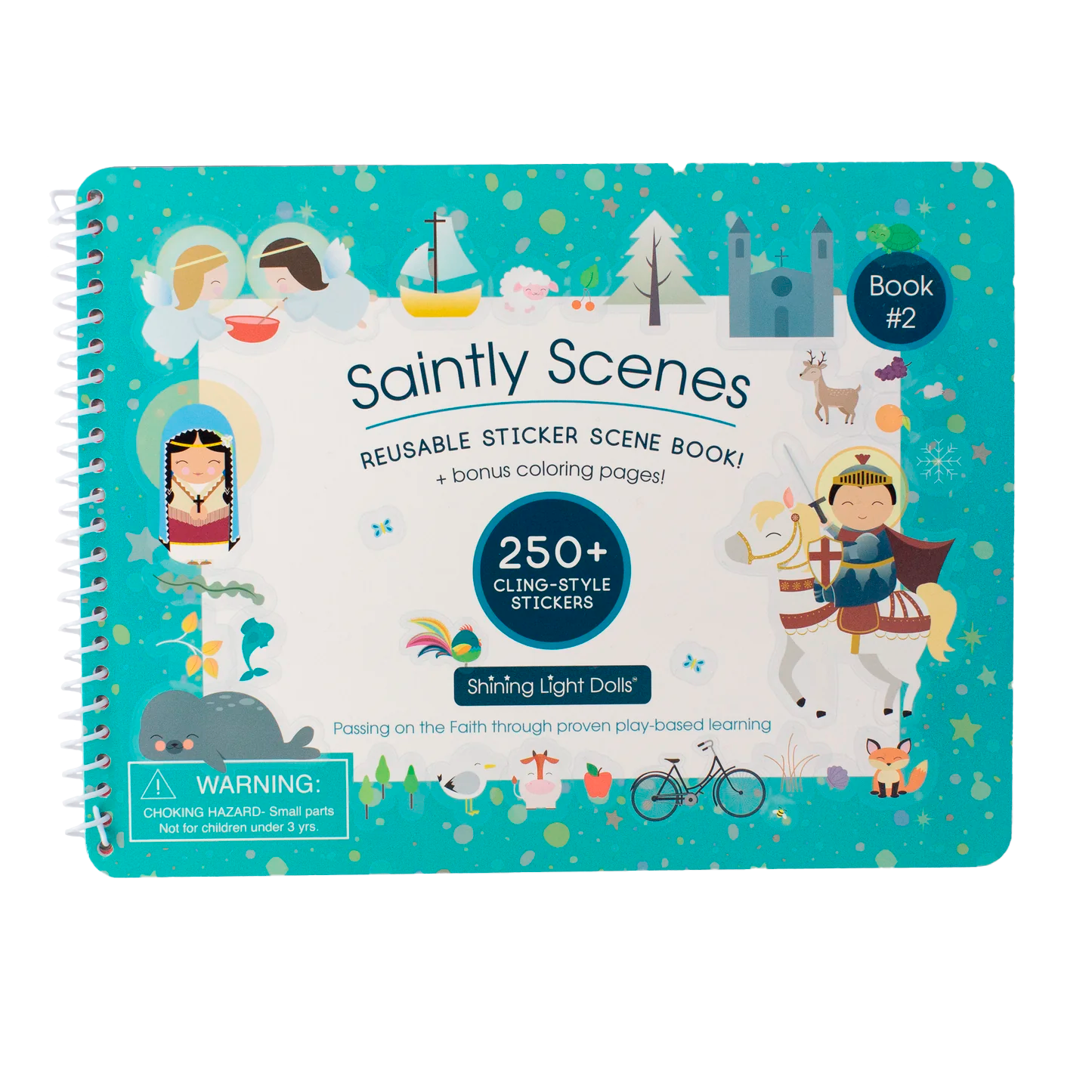 Saintly Scenes Book #2 - Reusable Sticker Scene and Coloring Book