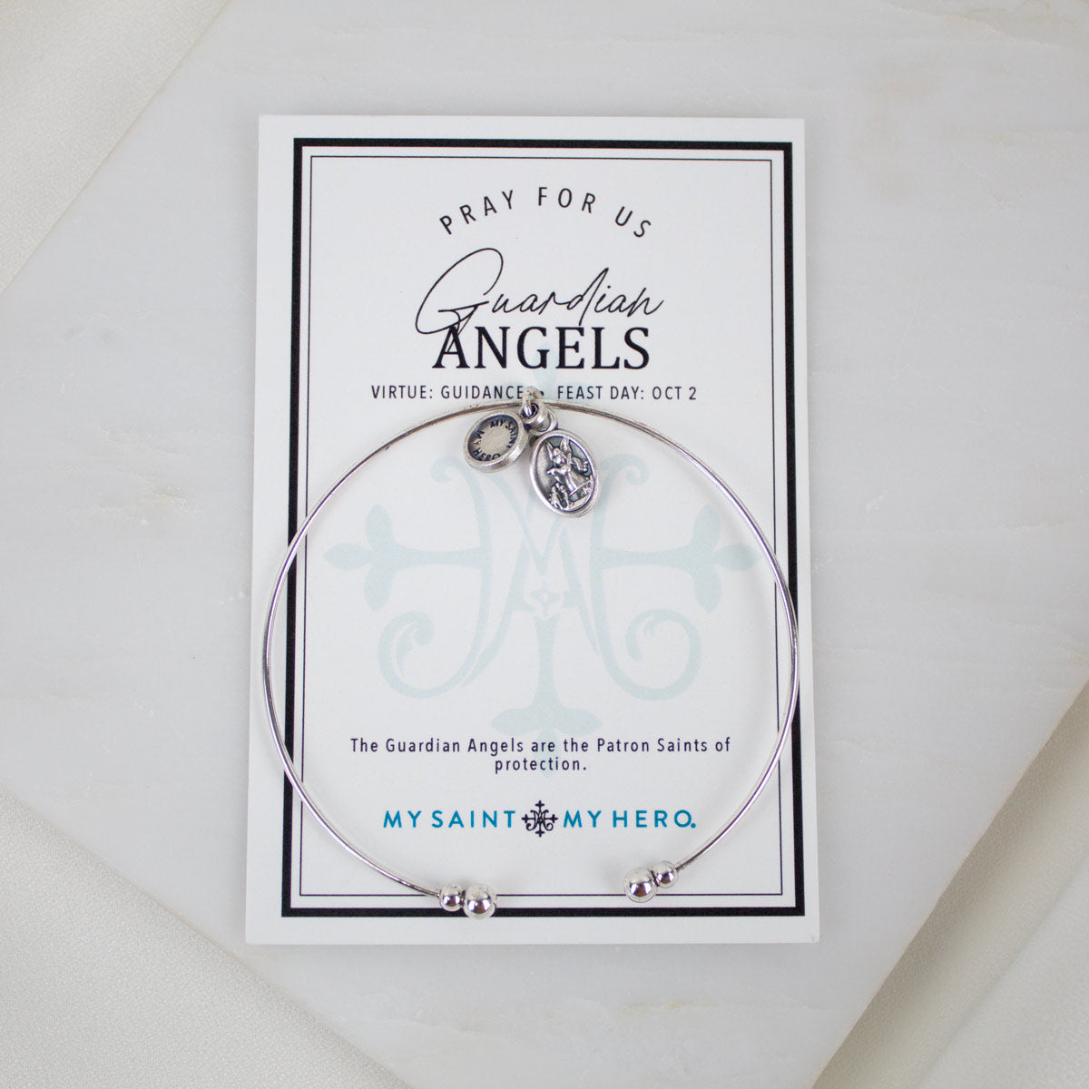 Archangel Michael/Guardian Angel Whisper Bangle Cuff
