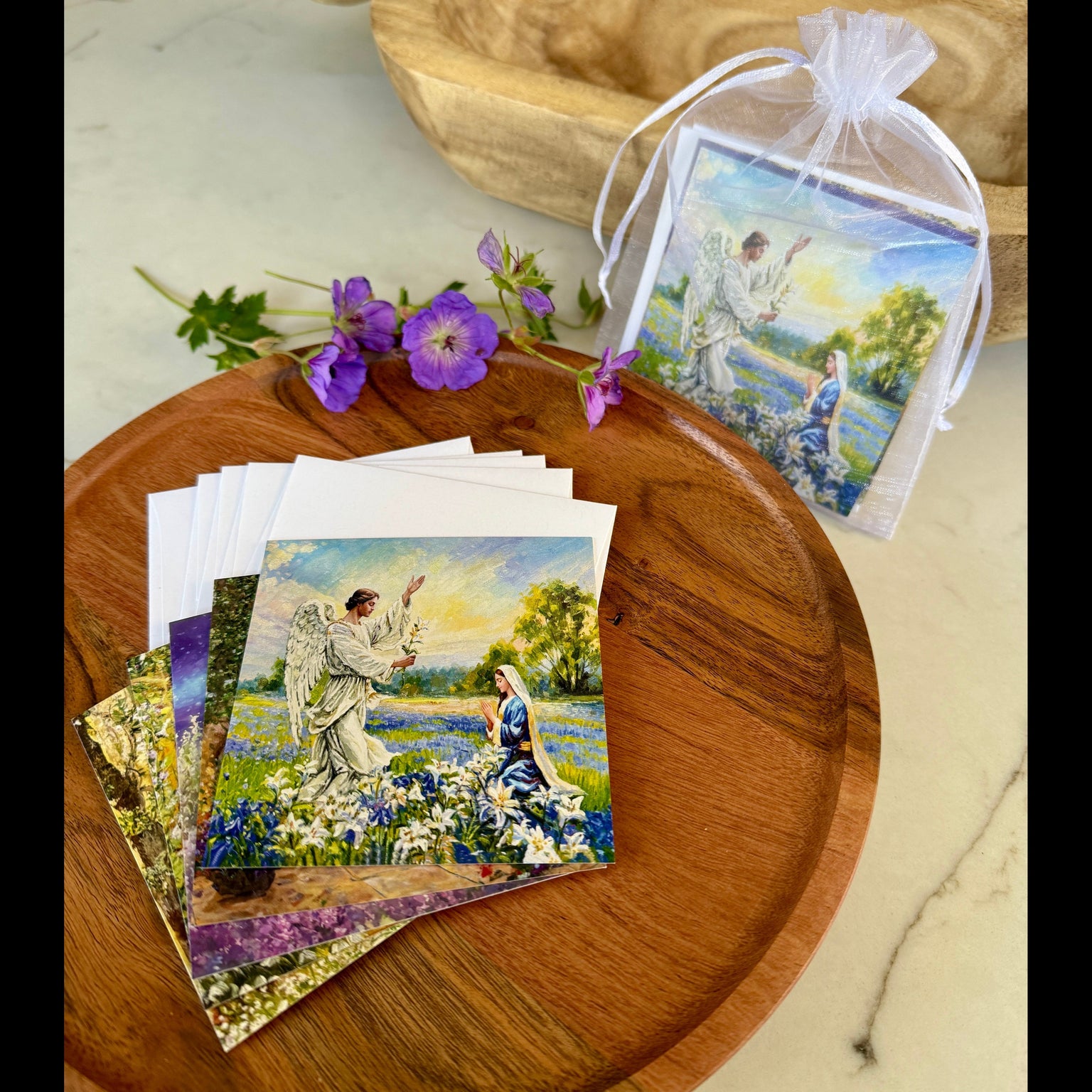 Spiritual Bouquet Prayer Cards Set of 5 with Envelopes