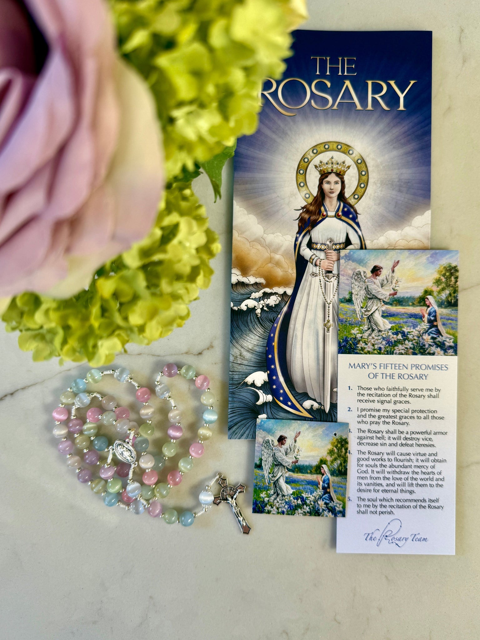 Spring Glass Bead Rosary Bundle