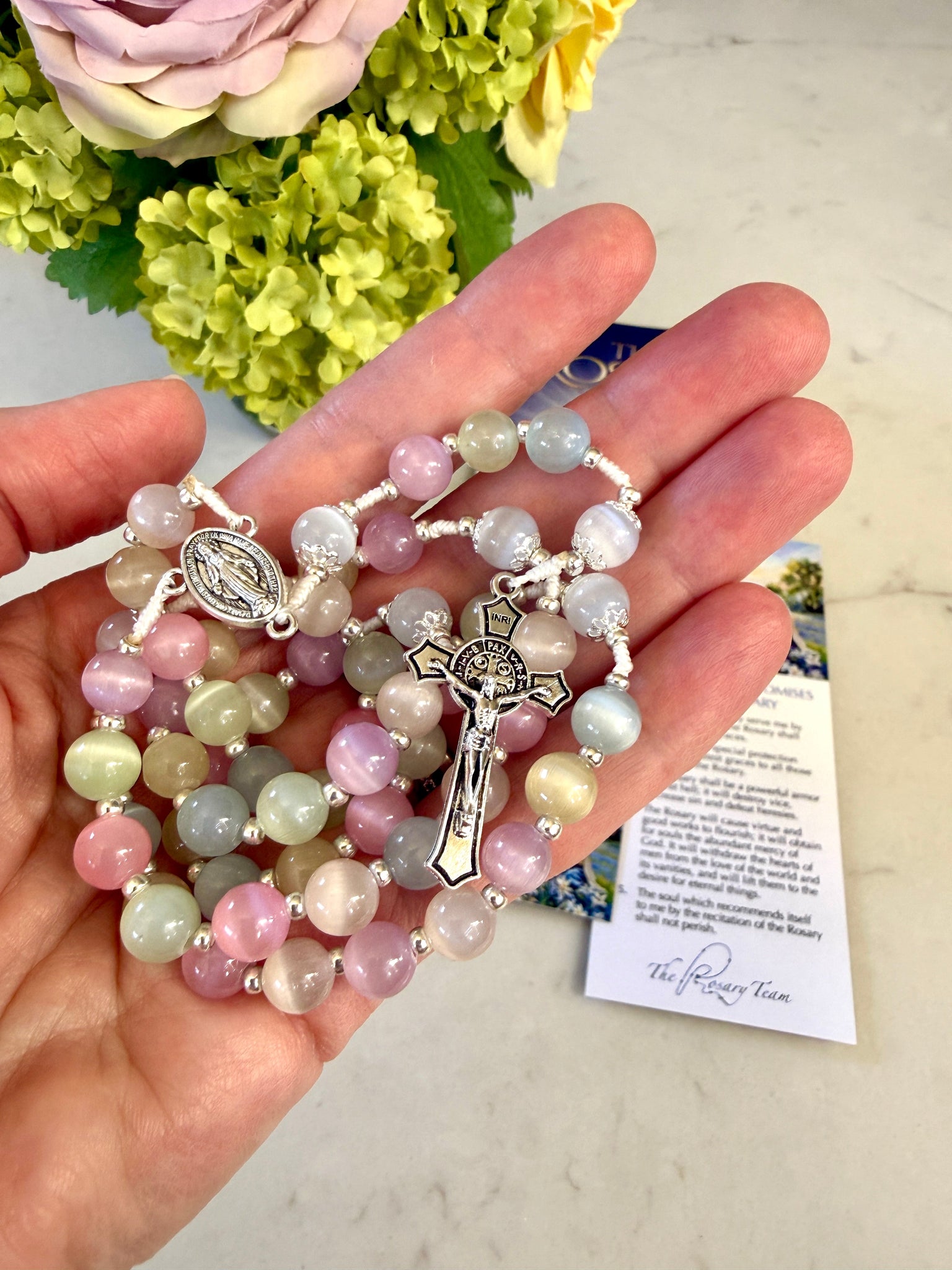 Spring Glass Bead Rosary Bundle