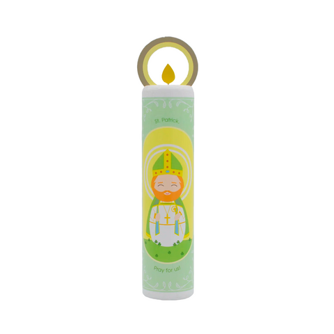 St. Patrick Wooden Prayer Candle