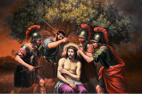 Sorrowful Mysteries of the Rosary Art Prints "The Crowning with Thorns"