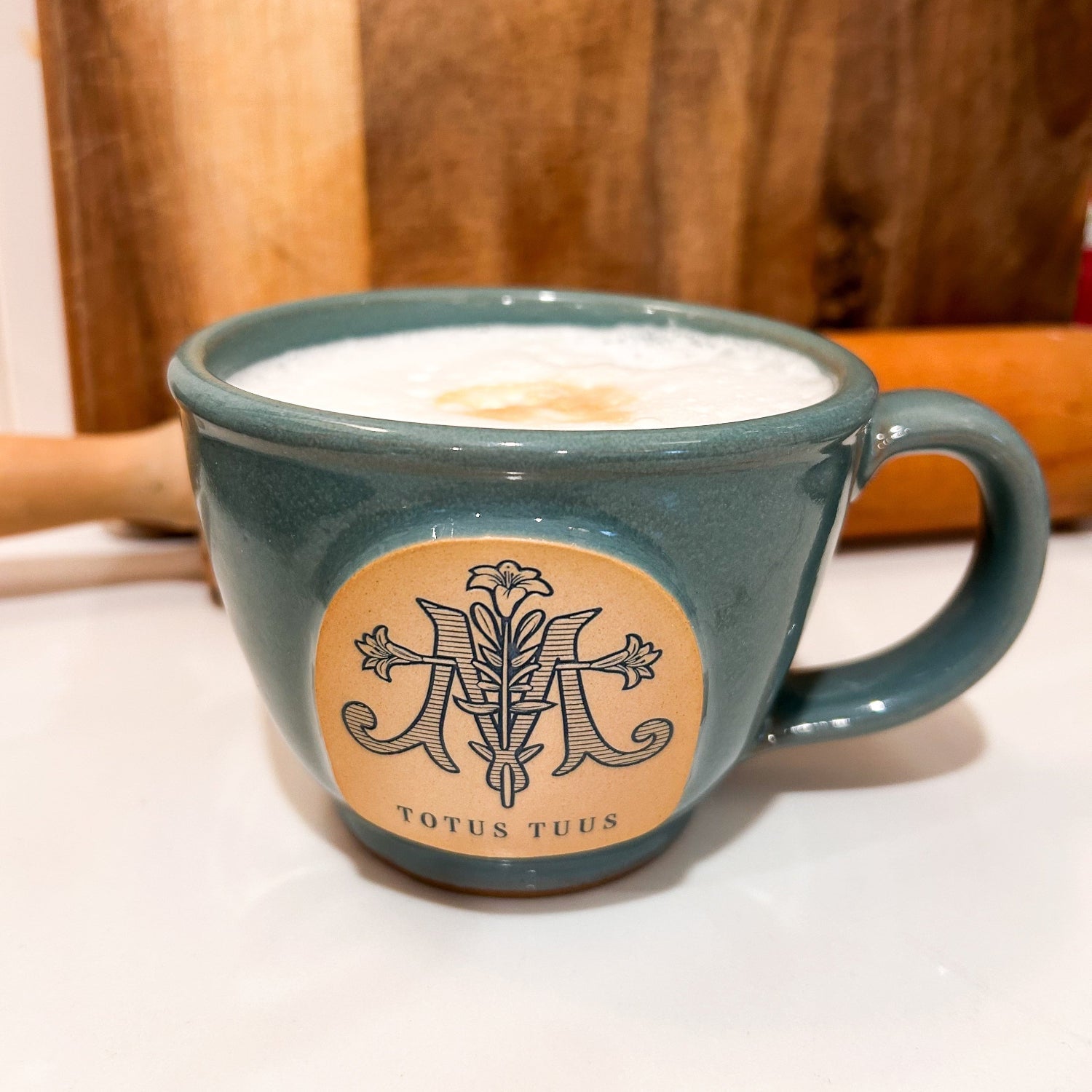 Totus Tuus French Latte Mug