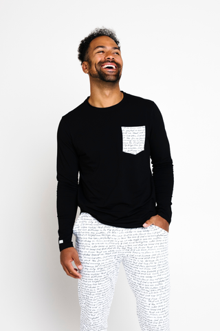 Love One Another Mens PJ Set Cotton