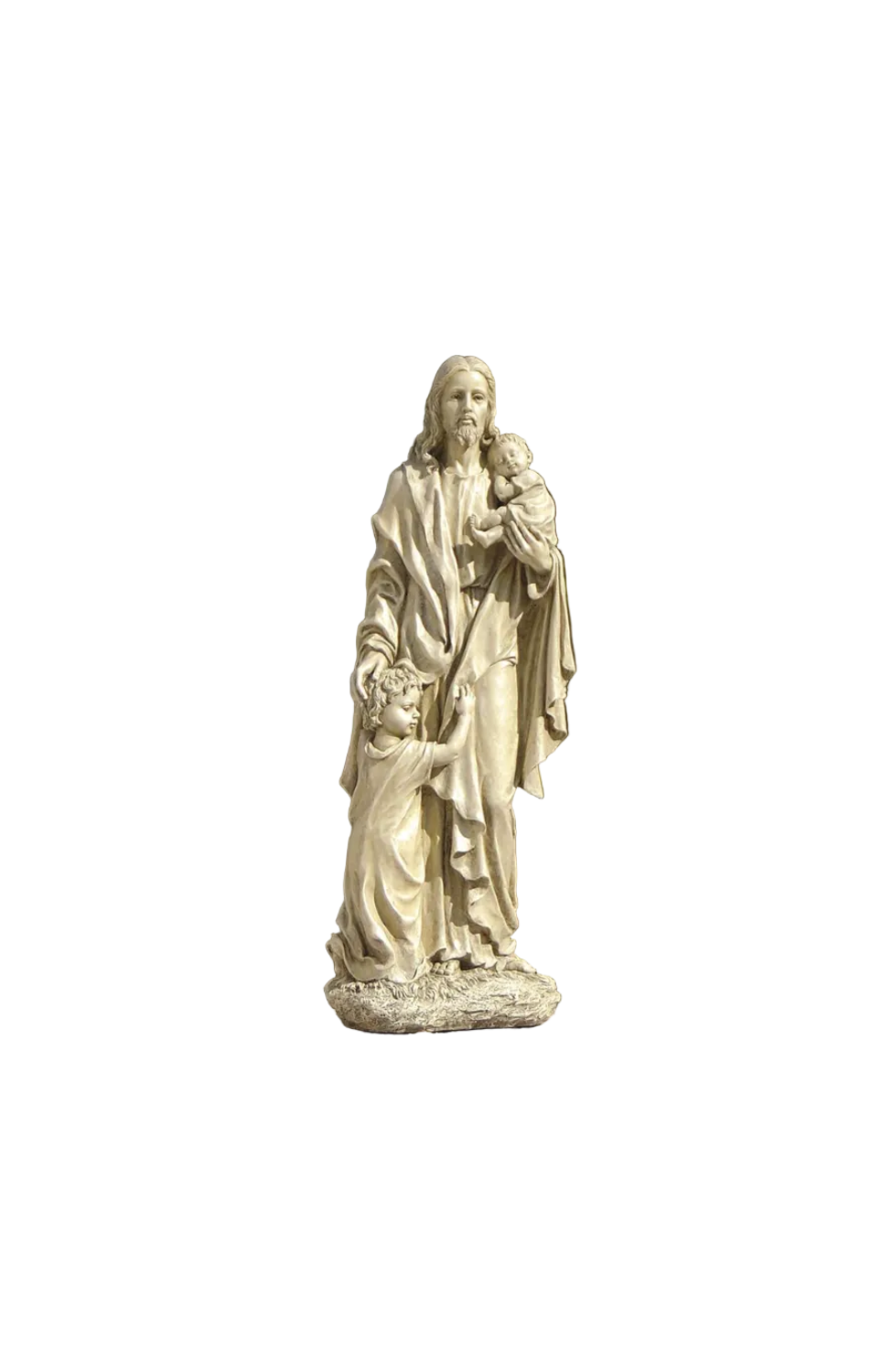 24"H Jesus With Children Garden Statue