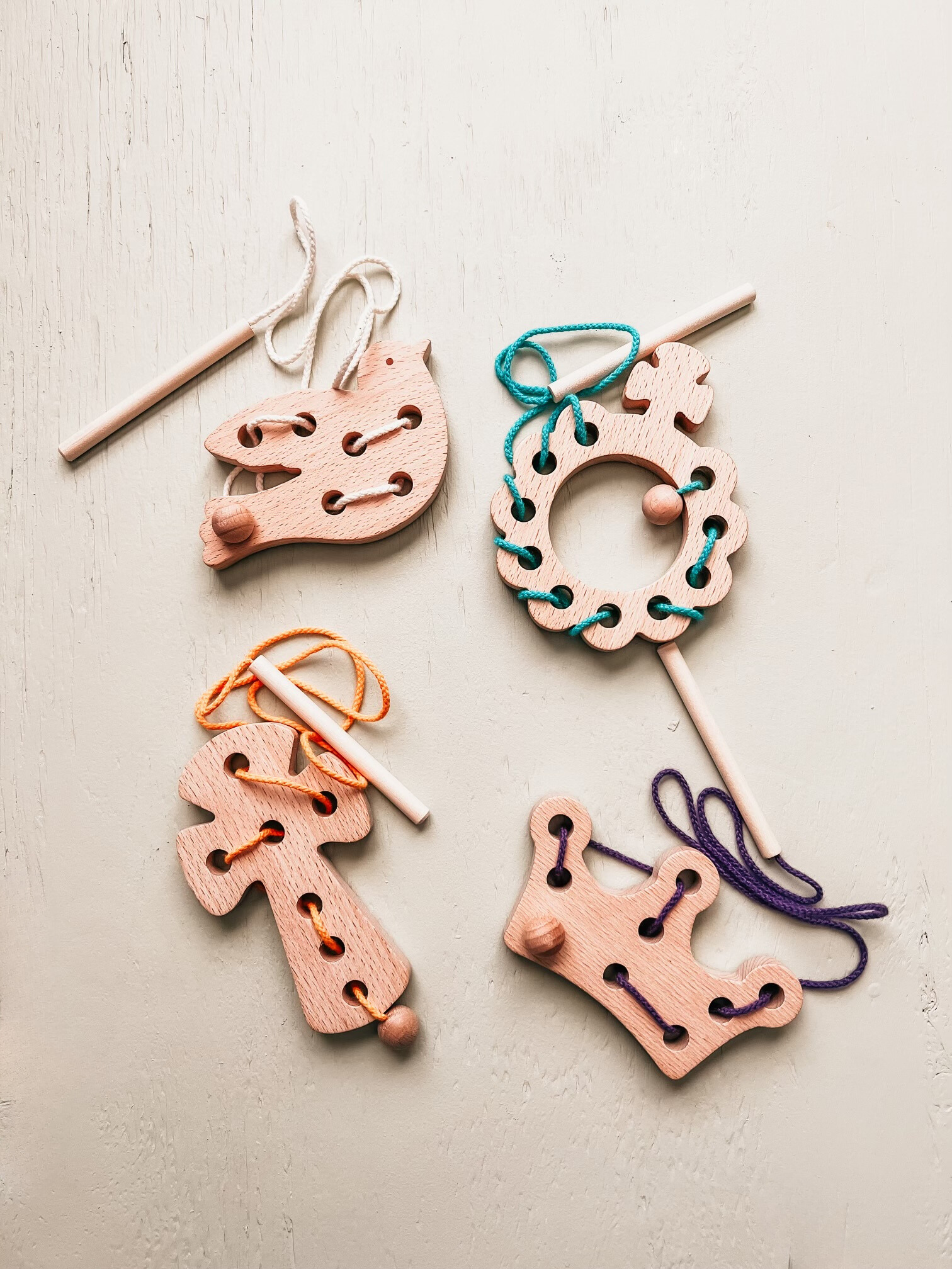 Wooden Lacing Toys