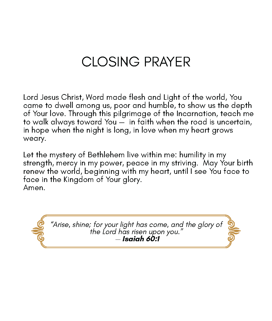 Journey to Bethlehem