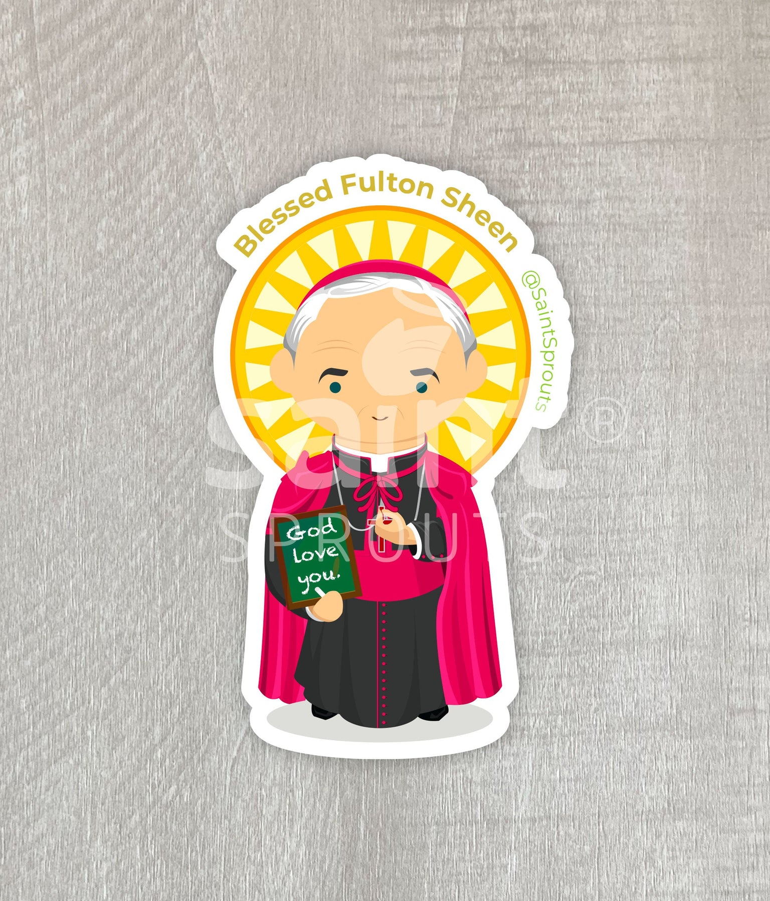 Blessed Fulton J. Sheen Catholic Magnet – Patron of Media, Evangelists, and Converts